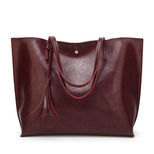 Fashionable Tasseled Shoulder Bag