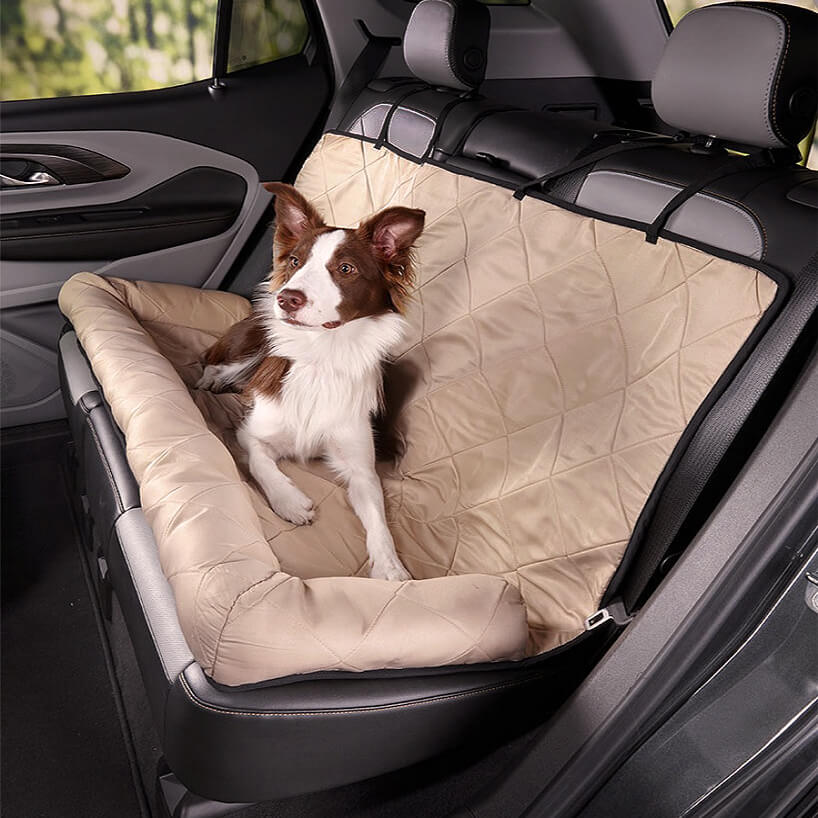 Traversin de voyage pour chien de taille moyenne et grande taille, lit de siège arrière de voiture