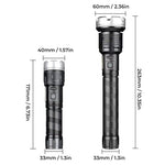 LED zoom flashlight