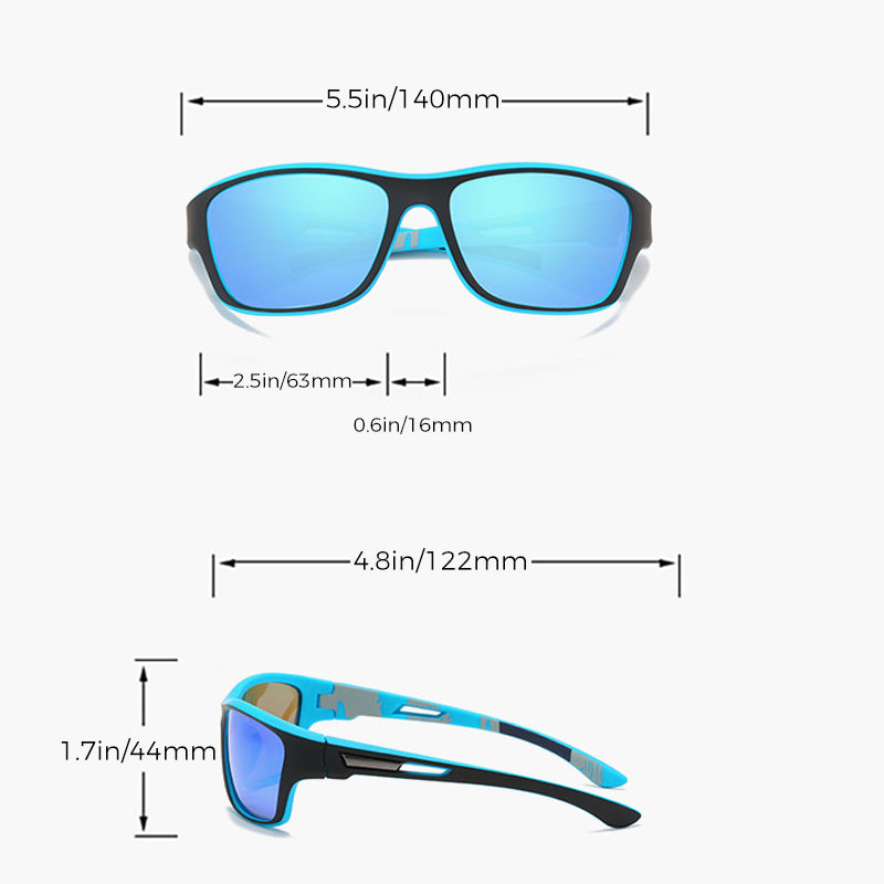 Outdoor Sports Sunglasses with Anti-glare Polarized Lens