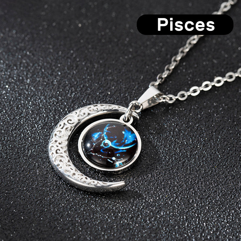 Zodiacal Type Moon Necklace