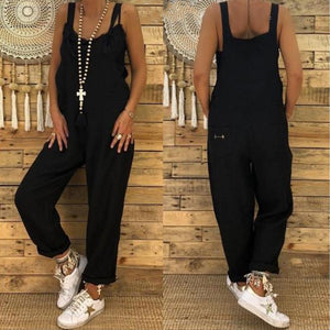 Casual Jumpsuits Overalls Baggy Bib Pants Plus Size