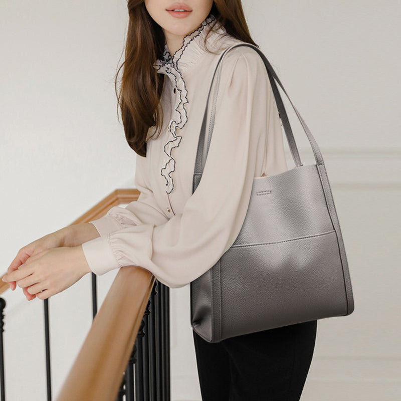 Solid Color Simple Shoulder Bag