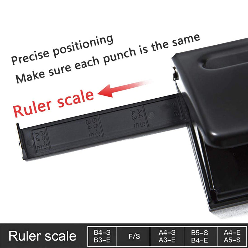 Adjustable 6-Hole Punch Paper Puncher