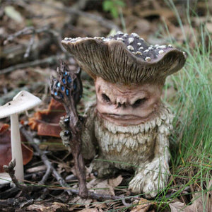 Resin Mushroom Wizard Ornaments