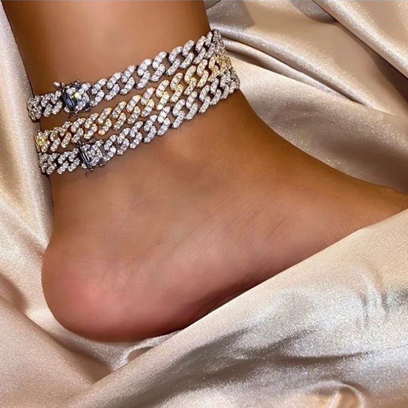 Fashion Chunky Metal Chain Anklet