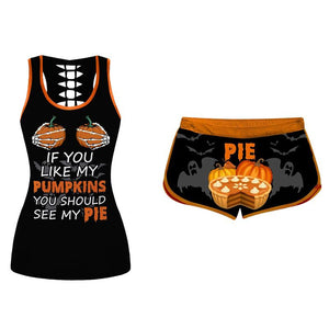 Halloween Pumpkin Vest Set