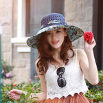 Fashion Hollow Printed Sun Hat