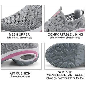 Women Breathable Mesh Slip On Sneakers