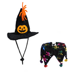 Halloween Cosplay Pet Hat and Scarf