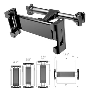 Aluminum alloy telescopic bracket for car rear seat