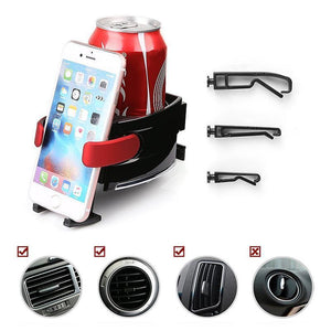 Phone & Cup Air Vent Clip-on Holder