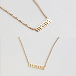 Letter "mama" Pendant Necklace