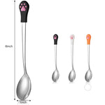 Stainless Steel Food Spoon with Cat Claw