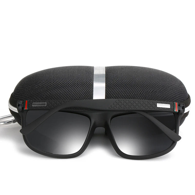 Black Frame Polarized Sunglasses