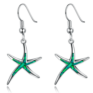 Starfish Earrings with Hoops