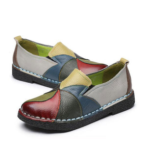 New Fashion Women's Leather Flat Shoes