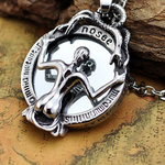 Skeleton Ghost Mirror Goth Punk Dark Style Pendant