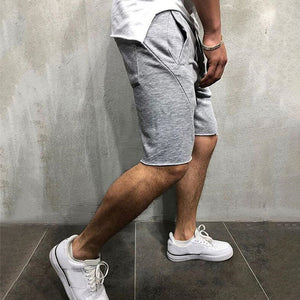 Men Loose Elastic Waist Shorts