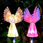 Solar-Powered LED Angel Light