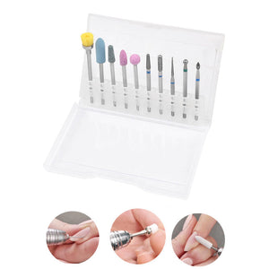 Nail polish remover bit manicure set