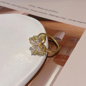 Rotating Flower Ring and necklace