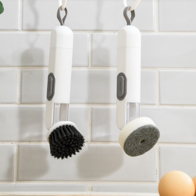 Pot Brush with Soap Dispenser