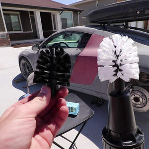 Water-Powered Turbine Cleaning Brush