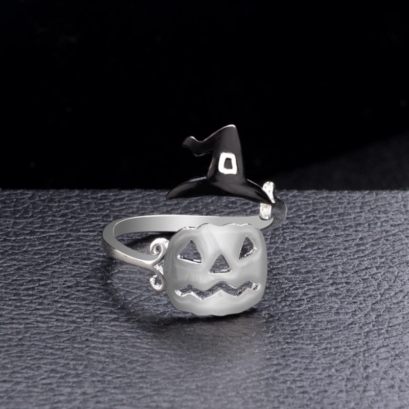 Halloween Pumpkin Witch Hat Ring