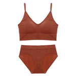 Solid Color Lingerie Set for Girls