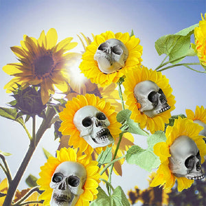 DIY Sunflower Skeletons Decor