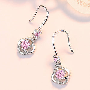 Crystal Four Leaf Clover Earrings