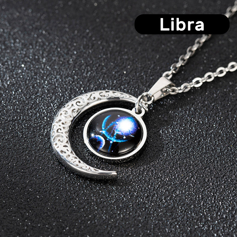 Zodiacal Type Moon Necklace