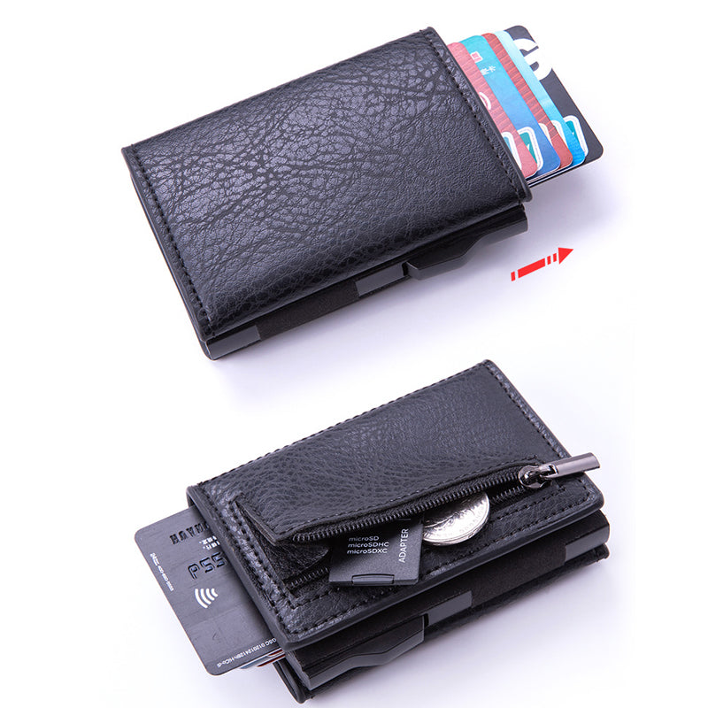 Side Push Auto Pop-Up Card Holder