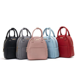 PU Leather Cute Candy Color Mini Backpack