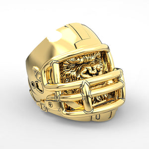 New Trendy Football Helmet Ring