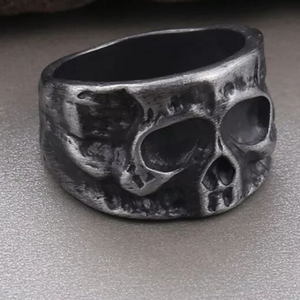 Irregular Punk Style Skull Ring