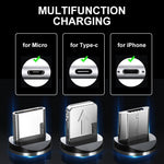 LED Magnetic 3 in 1 USB Charging Cable