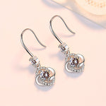 Crystal Four Leaf Clover Earrings