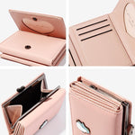 Three Folding Multi-Card Female Wallet