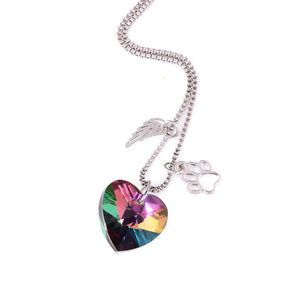 Rainbow Heart Necklace