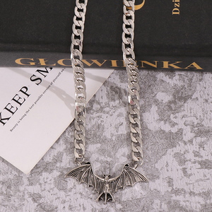 Vintage Punk Gothic Bat Chain Necklace