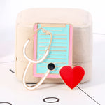 Love Heart Stethoscope Mini Brooch