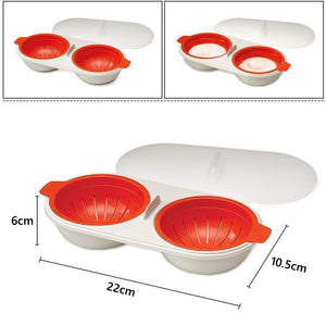 Double Layer Microwave Egg Cooker