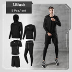 Men's compression clothing for fitness compression (5 pcs / set)