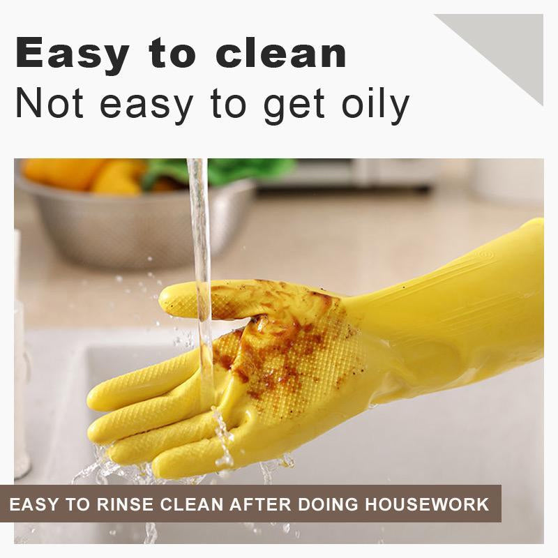 Rubber Thickened Cleaning Gloves