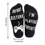 Do Not Disturb I'm Playing Fortnite Funny Cotton Socks, 1 Pair