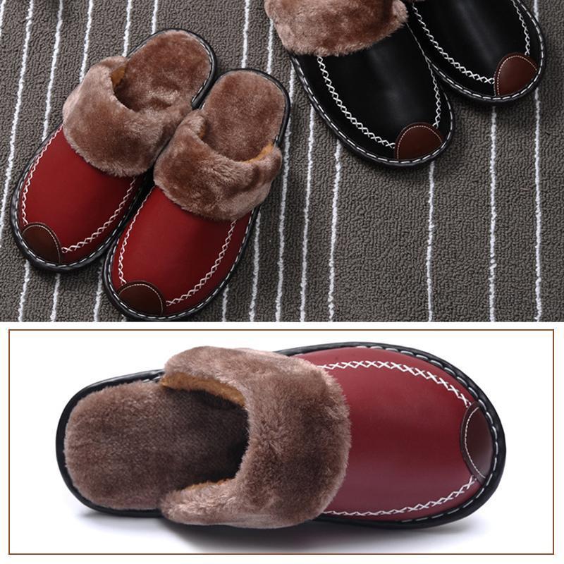 The Indoor Thick-Soled Warm Home Lovers Shoes Slippers