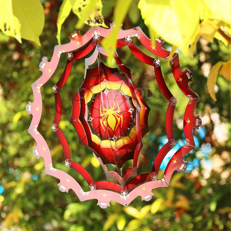 Halloween Themed 3D Optical Illusion Hanging Wind Spinner