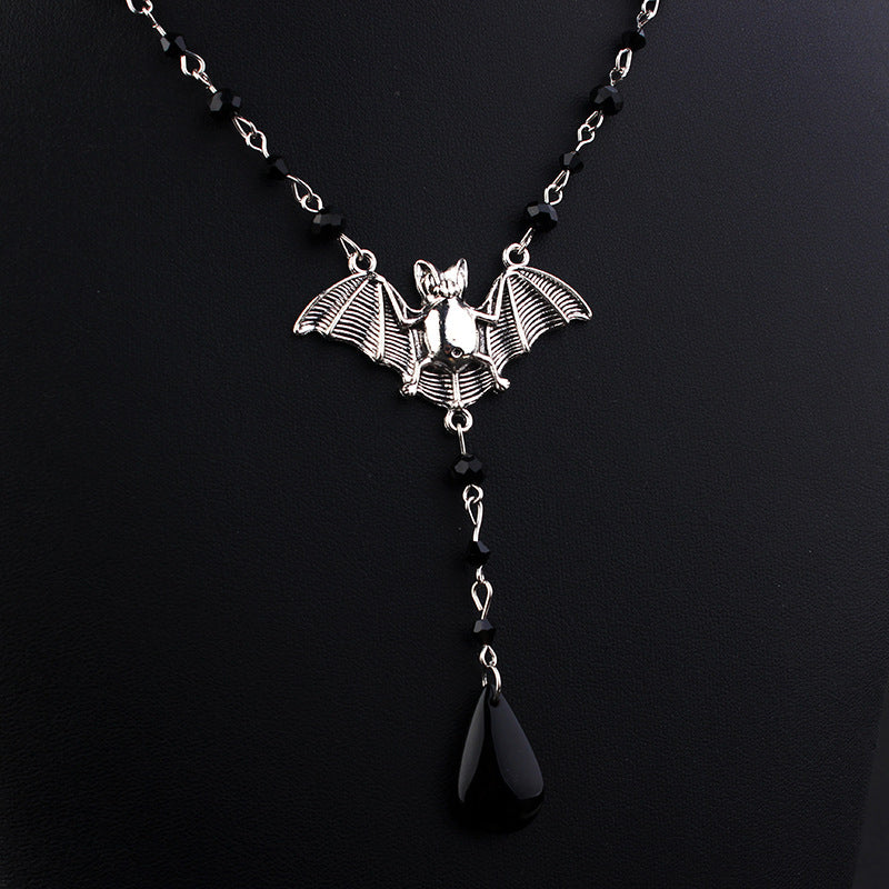 Gothic Bat Pendant Necklace